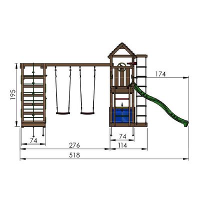 Loc de joacă Jungle Gym - Turn Voyager + Modul Frame
