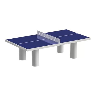 Masă de tenis din beton cu picioare rotunde, 274 &times; 152,5 x 76 cm pentru exterior, Ralys