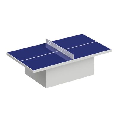 Masă de tenis din beton cu picior dreptunghiular, 274 &times; 152,5 x 76 cm pentru exterior, Ralys