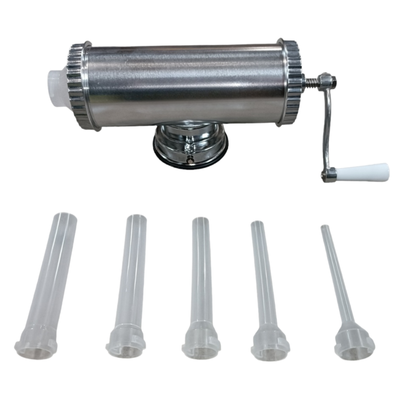 Mașină de umplut cârnați manuală, orizontală, cu ventuză de 1,5 kg