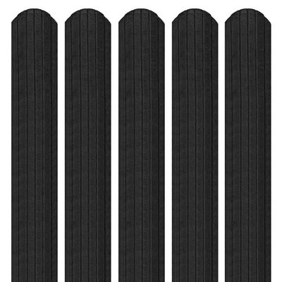 Șipcă metalică 3D Ronin 0,45 mm x 11,5 cm Negru mat (RAL 9005) vopsită pe ambele părți 1.8 m