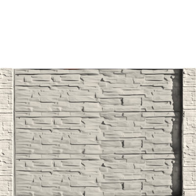 Gard beton Industrial Viking stâlpi cu model piatră 1,5 m