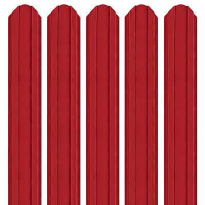 Șipcă metalică 2D Ronin 0,45 mm x 9 cm Roșu lucios (RAL 3011) vopsită pe ambele părți 1.8 m