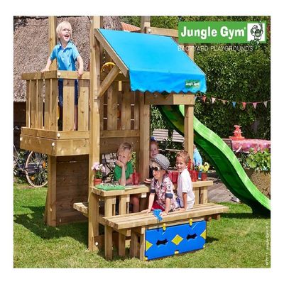 Loc de joacă Jungle Gym - Turn Mansion + Modul Minipicnic + Minimarket