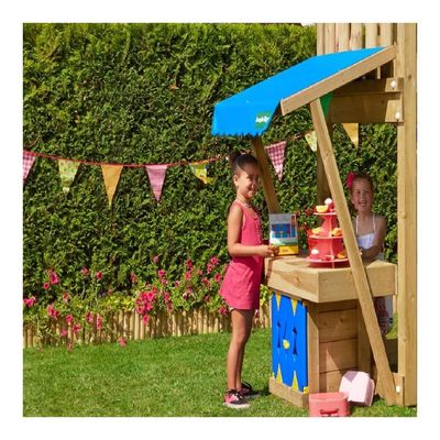 Loc de joacă Jungle Gym - Turn Chalet + Modul Minimarket + Swing