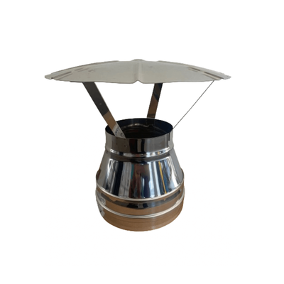 Pălărie inox pentru coș fum Izonox diametru 130 mm