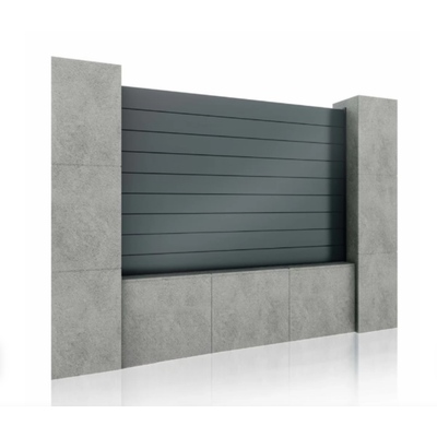 Panou gard aluminiu Preston, fără stâlpi, 1,5x2,5 m, Gri antracit