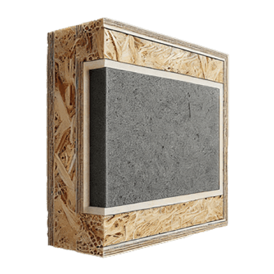 Panou SIP OSB3, 250x125x12 cm, Grafitat