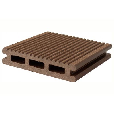 Pardoseală exterioară WPC pentru terase și pontoane 10 x 2 x 240 cm Maro închis Periat o față