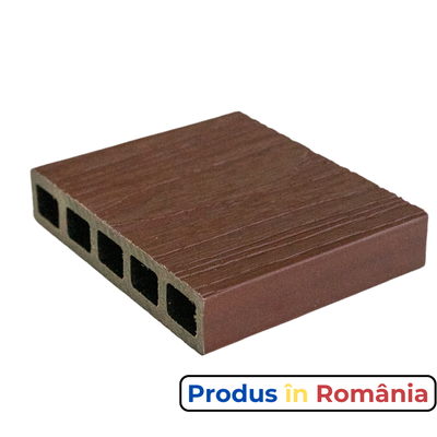 Dușumea exterioră WPC Elite 14 x 2,3 x 240 cm Mat ambele fețe, Caramel