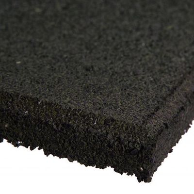 Pavele cauciuc plane Colonial 100x100x3 cm negru