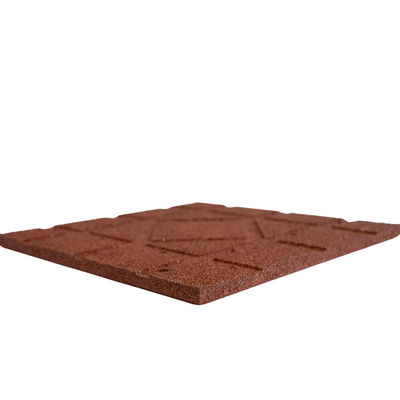 Pavele / Dale cauciuc Imperial 40x40x2 cm Roșu