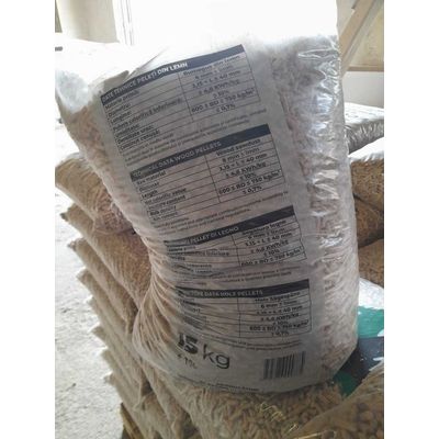 Peleți din rumeguș mixt 50 % brad, 50 % fag, sac de 15 kg