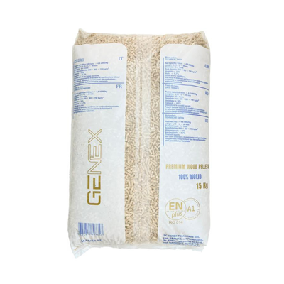 Peleți rășinoase din rumeguș, Genex, ENplus A1, 15 kg