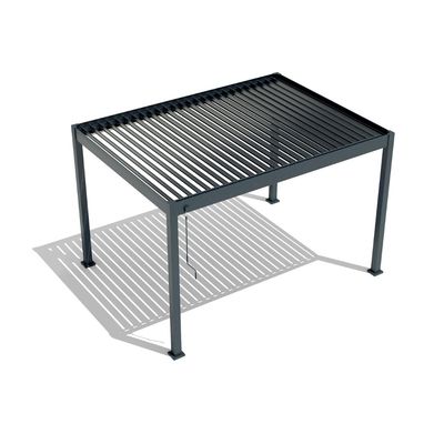 Pergolă bioclimatică Elite, 3x3 m, LED lumină caldă, Gri antracit RAL 7016