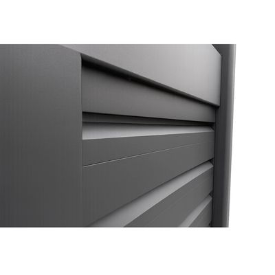 Set porți metalice din aluminiu Sahara, Poarta mare 3500 x 1800 mm, Poarta mică 900 x 1800 mm, Gri antracit RAL 7016