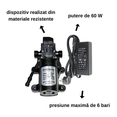 Pompă pentru kit răcire cort/terasă Airy, 6 bari, putere 60 W