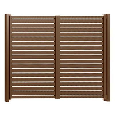 Porți culisante din aluminiu Amara 4x2 m maro