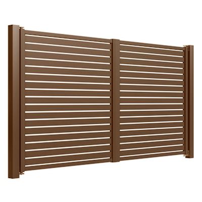 Porți batante din aluminiu Amara 3x2 m maro