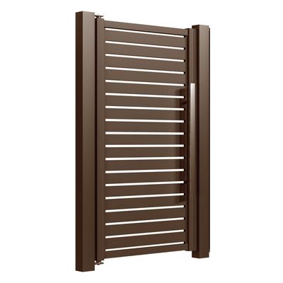 Porți pietonale din aluminiu Amara 1x2 m maro închis