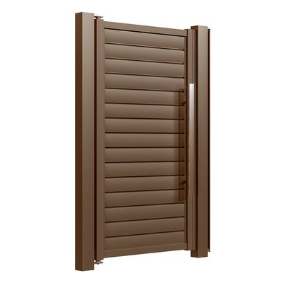 Porți pietonale din aluminiu Hector 1x1,8 m maro