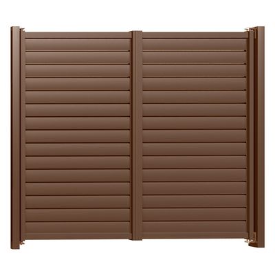 Porți culisante din aluminiu Hector 4x1,8 m maro
