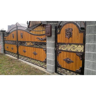 Porți din fier forjat cu lemn Amzi