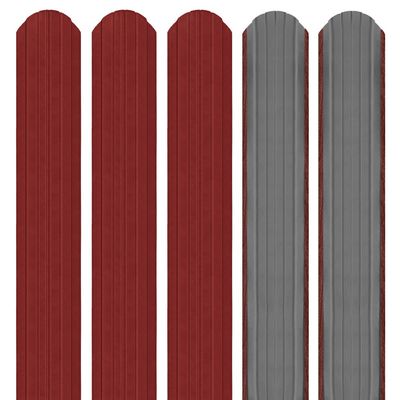 Șipcă metalică 3D Ronin 0,45 mm x 11,5 cm Roșu lucios (RAL 3011) 1 m