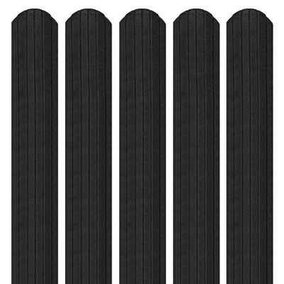 Șipcă metalică 3D Ronin 0,45 mm x 11,5 cm Negru mat (RAL 9005) vopsită pe ambele părți 1 m
