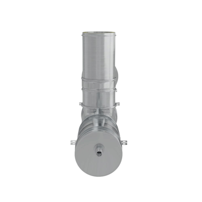 Coș fum profesional din inox Irinei Light 6 m x 160 mm pornire de la consolă (suspendat)