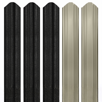 Șipcă metalică Levi 0,55 mm 9,2 cm Negru mat (RAL 9005) 1.5 m