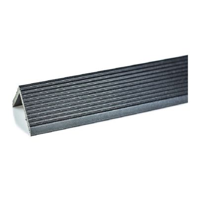 Profile pardoseală WPC - profil cornier capăt podea gri 5 x 5 x 200 cm