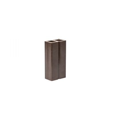 Profile pardoseală WPC șină suport dușumea 5 x 3 x 200 cm Maro închis