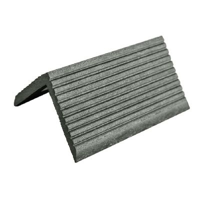 Profile pardoseală WPC - profil cornier capăt podea gri 5 x 5 x 200 cm
