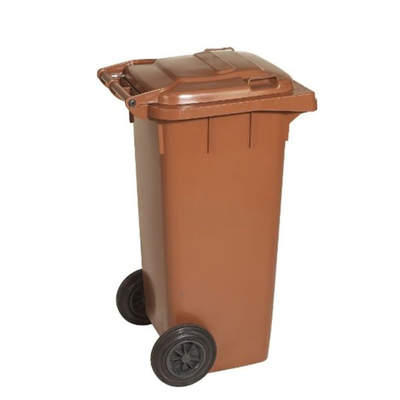 Pubelă gunoi tip europubelă HDPE 240 litri, Maro