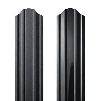 Șipcă metalică Levi 0,55 mm x 9,2 cm Negru mat (RAL 9005) 1,5 m