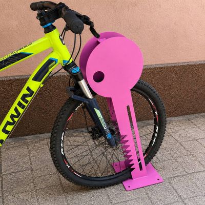 Rastel din tablă groasă pentru o bicicletă, Land, 80 cm