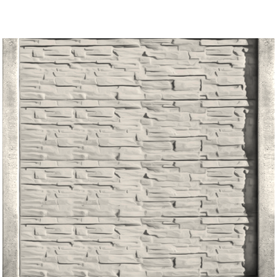 Gard beton Industrial Viking cu stâlpi simpli 2 m
