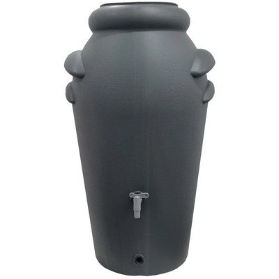 Rezervor apă pluvială PluviAqua, polietilenă tratată UV, 200 L, Gri