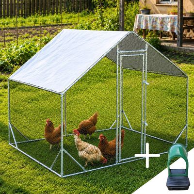 Pachet PROMO Țarc găini Rico 3x3 m + Cuibar găini Rico 1 compartiment
