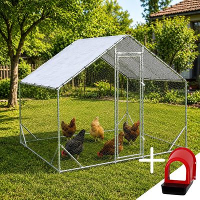 Pachet PROMO Țarc găini Rico 3x3 m + Cuibar găini Rico 1 compartiment