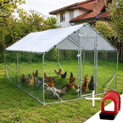 Pachet PROMO Țarc găini Rico 3x4,5 m + Cuibar găini Rico 1 compartiment