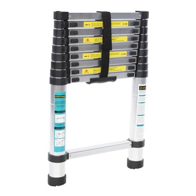 Scară telescopică Taro, înălțime maximă 2,9m, 10 trepte, greutate maximă suportată 150 kg