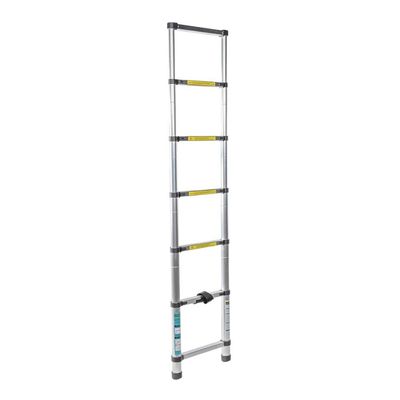 Scară telescopică Taro, înălțime maximă 2m, 7 trepte, greutate maximă suportată 150 kg