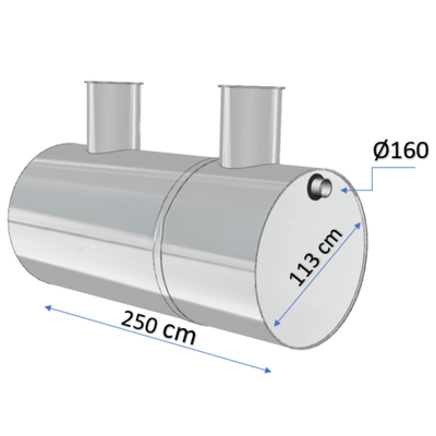 Separatoare grăsimi Charan din polietilenă 2500 L - 4 L/s
