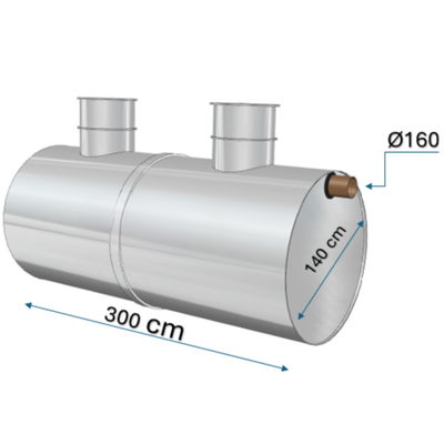 Separatoare hidrocarburi Charan din polietilenă 4500 L - 10 L/s