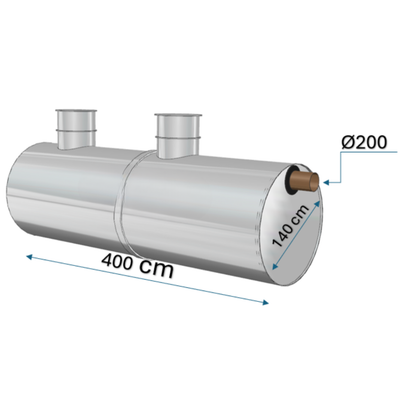 Separatoare hidrocarburi Charan din polietilenă 6000 L - 20 L/s