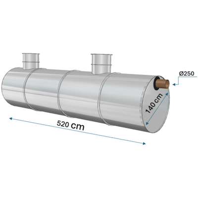 Separatoare hidrocarburi Charan din polietilenă 8000 L - 20 L/s