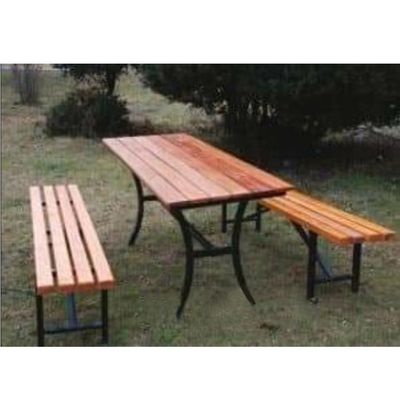 Set masă și bancă stradală parc Arner