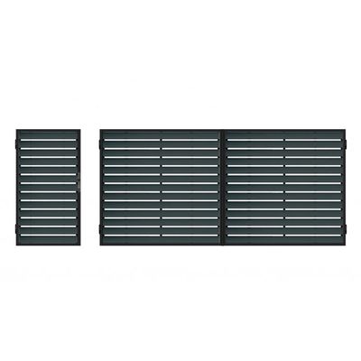 Set porți metalice cu șipcă metalică Kenzo